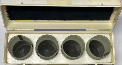 Fowler 53-682-404 Set of 4 Quartz Optical Flats 2.0'' Dia 3.567''-3.582'' Thickness