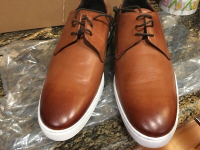 NEW $350 Mens Bruno Magli Gio Plain Toe Derby Shoes size 9.5  display picture 2