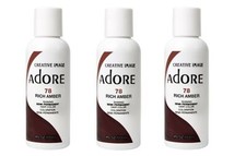 BL Adore Semi-Permanent Haircolor 078 Rich Amber 4oz X 3 Counts