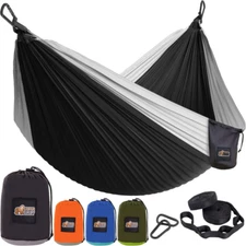 Heavy Duty Portable Hammock Holds Up to 400lbs Ultra Strong Compact & Easy Setup