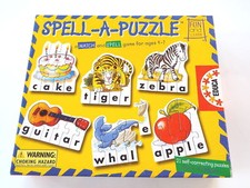 Spell A Puzzle Fun  Learn Match and Spell 21 Self-Correcting puzzles