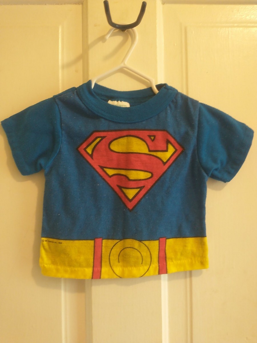 Vintage Toddler Time Superman Boys Pajama Top 2T JCPenney 1978