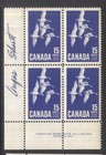 CANADA 415 1963 15c CANADA GOOSE LL PB 1 ANGUS SHORTT ARTIST SIGNED MNH EV$50