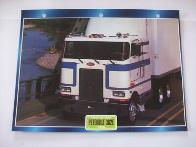 STECKERKARTE LKW TRAKTOR FORTGESCHRITTENE KABINE PETERBILT 362 E 1999