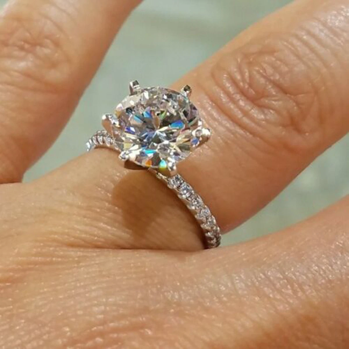 Solitaire style engagement rings sale
