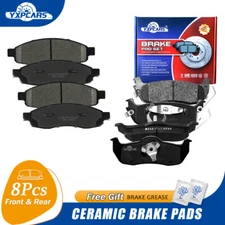 Front Rear Ceramic Brake Pads for 2004 - 2007 Nissan titan 2004 - 2006 infiniti