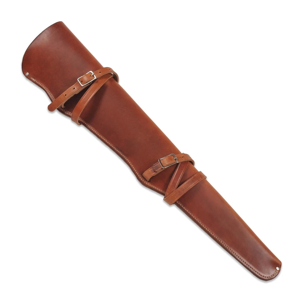 USA MADE Carbine Leather Rifle Scabbard for 22 - 26 in Barrels Unlined Holster - Image 2 of 4