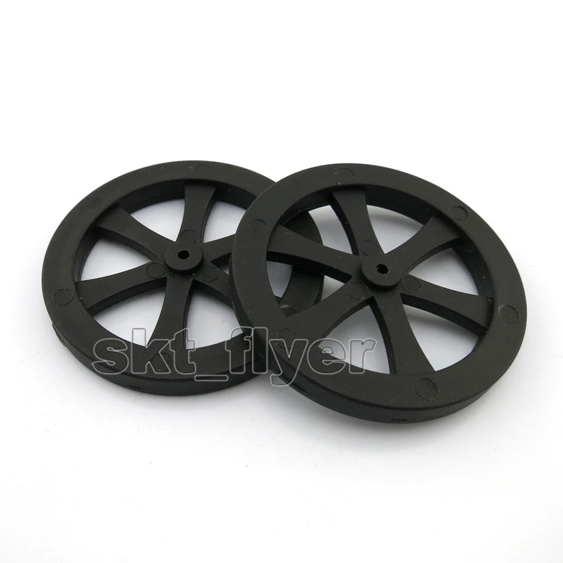 4pcs 44*2mm RC Car Tire Toy Wheels Model Robotic DIY Trucks Kit Hobby Part - Image 2 of 4