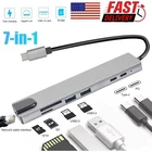 8 in 1 USB-C Hub Type C To USB 3.0 4K PD Adapter For iPhone Macbook Pro/Air