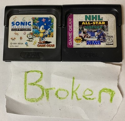 Sega Game Gear Japanese Lot of 2 - Broken Non-Functioning - ELcx226