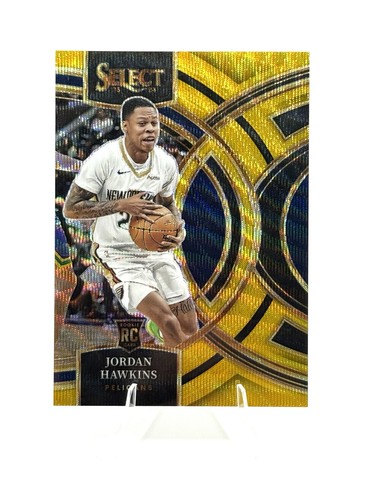 2023 Select Jordan Hawkins Rookie Gold Wave /10 Premier Level #124 (RC) Pelicans - Picture 1 of 4