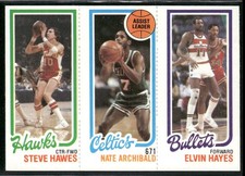 1980-81 Topps Elvin Hayes, Nate Archibald, Steve Hawes #248-32-24 ~ NM-MT ~