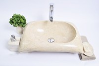 Marmorwaschbecken RCTK-P Cream D 50X35X15 Cm