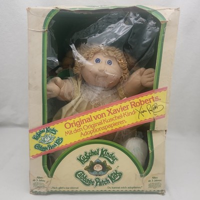 Doll Cabbage Patch Von Xavier Roberts Kuschel Kinder Germany 1983 Original Box 