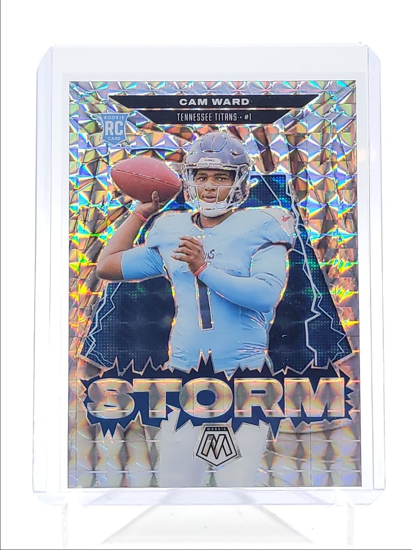 CAM WARD 2025 MOSAIC STORM ROOKIE SILVER MOSAIC TITANS RC Q6027