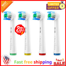 Replacement Toothbrush Heads for Oral-B Braun, 4 Pack, Soft Bristles
