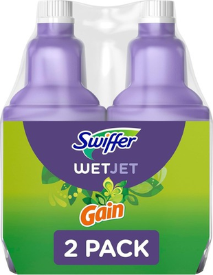 #ad Swiffer Wetjet Multi Purpose and Hardwood Liquid Floor Cleaner Solution Refill $19.49