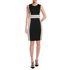 Calvin Klein Colorblock Sheath Dress Size 8