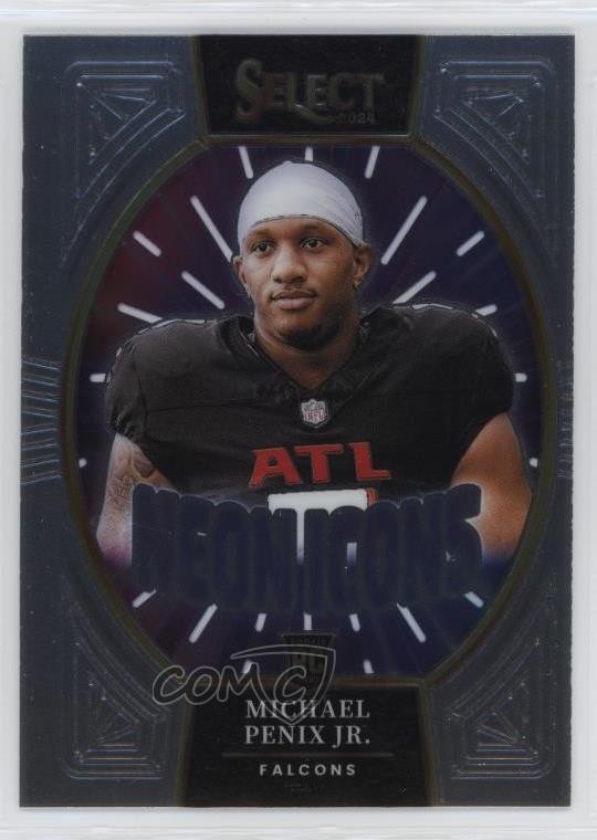 2024 Panini Select Neon Icons Michael Penix Jr #10 16wc
