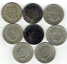 SCHWEDEN 8 x 1 Krone Silber Gustav VI Adolf