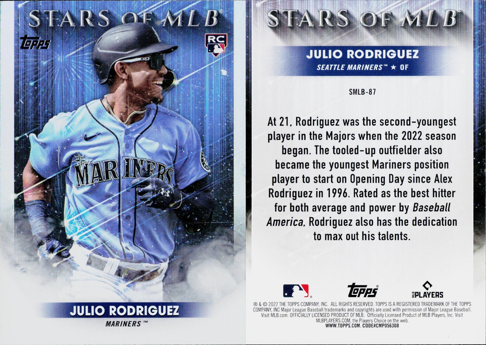 2022 Topps Update Series - Stars of MLB #SMLB-87 Julio Rodriguez