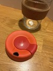 Barista Keepcup Reusable Glass Coffee Cup Travel Mug Cork Orange & Red Lid 12 Oz — photo 1