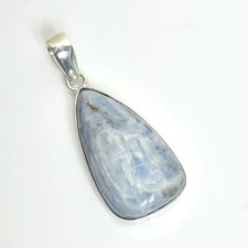 Ciondolo in cianite naturale fatto a mano gioiello regalo per unisex 2,32" XP-5751