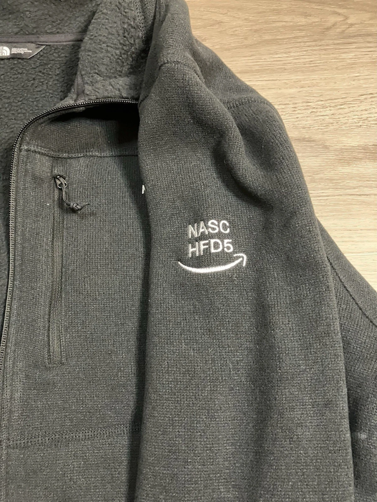 NWT The North Face Far North Fleece Jacket Mens 3XL Black Amazon Corporate Logo image 6