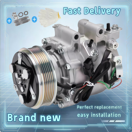A/C Compressor w/ Clutch for Honda Civic 2012-2015 Acura ILX 2013-2015 1.8L 2.0L