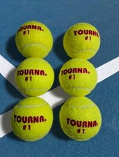Tourna Green Dot Tennis Balls Set of 6 Yellow Low Compression USTA ITF Stage 1