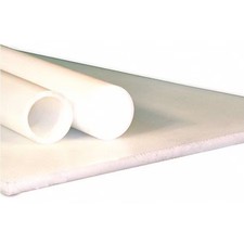 White Uhmw-Pe Rod Stock 5 Ft. L, 4" Dia., 69613104