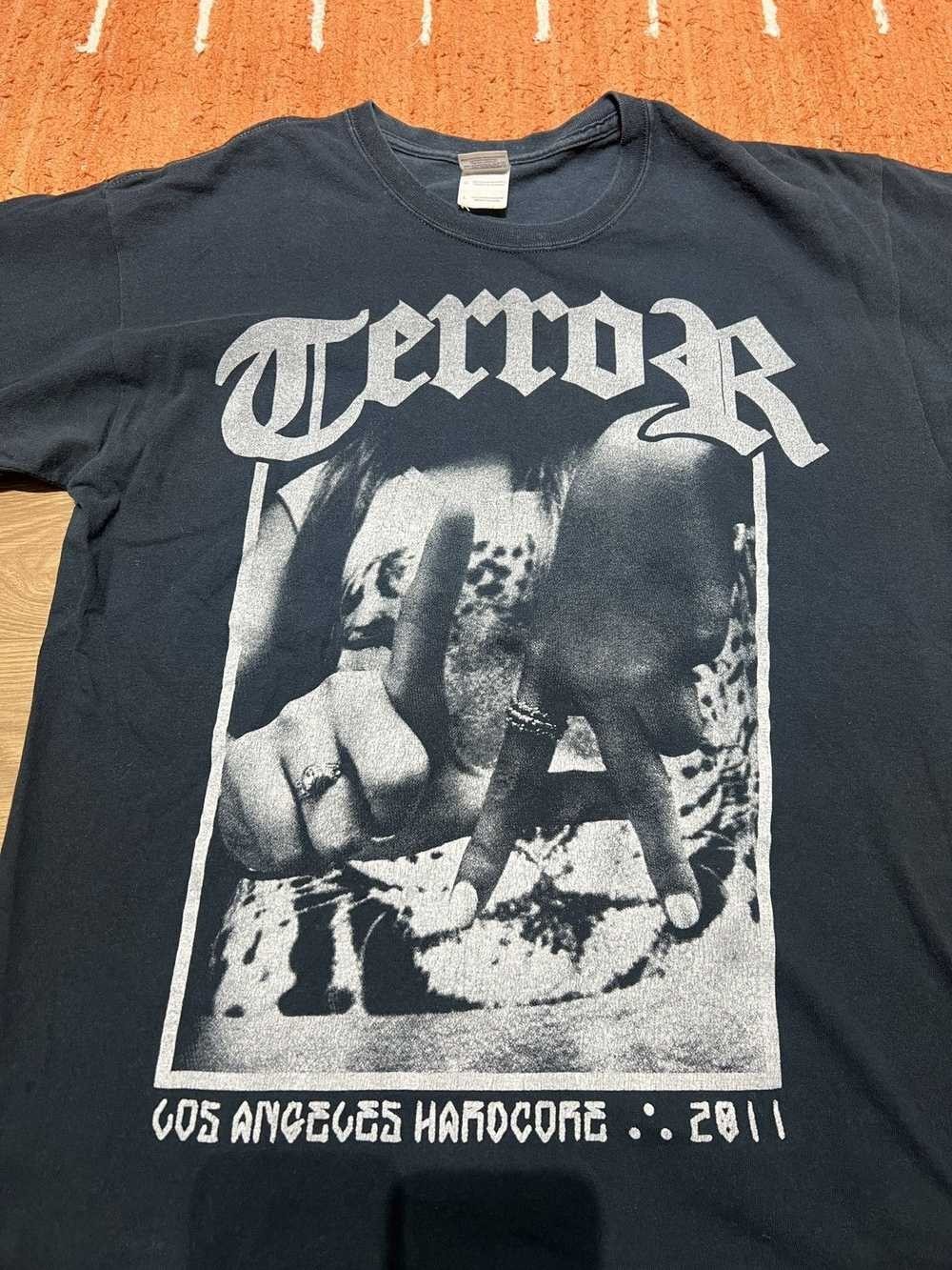 TERROR los angeles hardcore 2011 Cotton All Size Gift For Fan T-Shirt Z096
