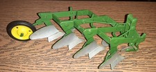 Vintage Carter (Pre Ertl) Farm Toy John Deere 4 Bottom 3pt Plow 1/16 Scale