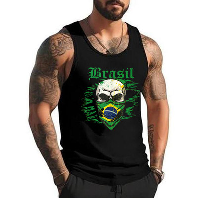 Brazil Gift Flag Brazilian Fan Vintage Samba Brasil Retro Tank Top