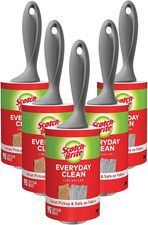 Scotch-Brite Everyday Clean Lint Roller, 475 Sheets Total,5 Pack Lint Remover