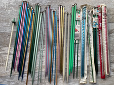 Vintage Aluminum Single Point Knitting Needles Boye Dritz Bernat Aero