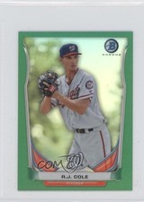 2014 Bowman Scout Top 5 Prospects Mini Chrome Refractors Green 3/10 AJ Cole 0b5