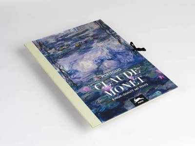 Art Portfolio Claude Monet | 8 Poster in Sammelmappe, Dt/engl/frz | Roojen