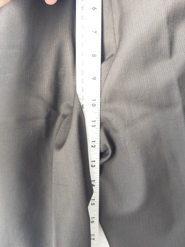 Zanella Pants Mens 33 Bennett Pleated Front Dress Dark Brown Wool Italian - Picture 6 of 10
