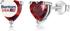 Valentine'S Day Earrings Gift, 925 Sterling Silver Birthstone Stud Earrings for