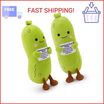 Sprinqdawin Emotional Plush Pickle,Pickle Stuffed Animal-20  Plushies Cucumber S