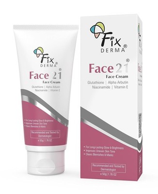 Fixderma Face 21 Cream with Alpha Arbutin | Rejuvenating Cream for Women 50g