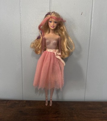 Barbie ~ Fairytopia Crystal Glowing Fairy Doll - Pink Glitter Clear Body