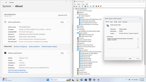 Dell Precision 5530 15" FHD I5-8400H 1TB SSD 16GB W11P Webcam FP Reader *READ* - Picture 5 of 18