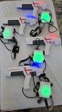 Laser X Lazer Tag 4 Player Real Life Gaming Set Of 4 Guns Indoor Outdoor Lot