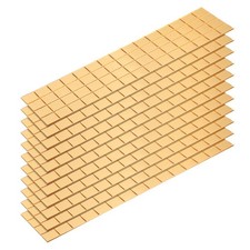 1320pcs 10 x 10 mm Self-Adhesive Acrylic Mirrors Mosaic Tiles Sticker, Gold