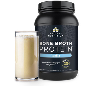 Ancient Nutrition Bone Broth Protein Powder Vanilla 40 Servings New !!!