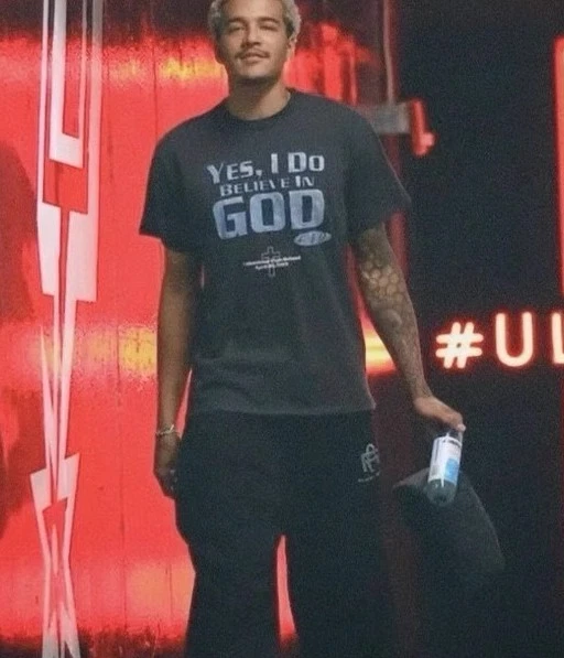 CAMISETA FRAINY 25SS FAN RICHES CREE EN GOD CUELLO REDONDO VERANO ALGODÓN PLAYA TOP Foto 2 de 4