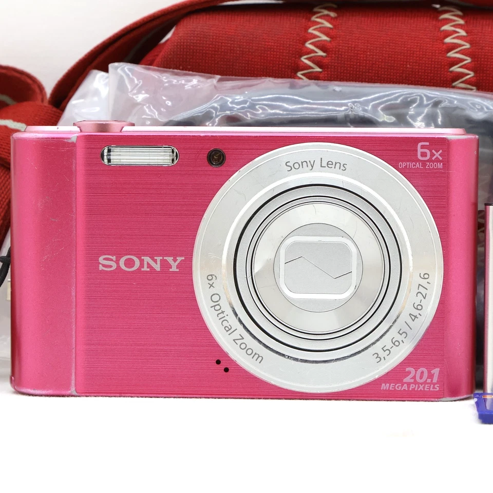 Sony Cybershot DSC-W810 20.1MP Digital Camera Pink Tested Full Kit - Fast Post - Image 2 of 4