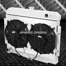 FOR 72-86 WILLYS CJ5/CJ6/CJ7 MT 3-ROW ALUMINUM CORE RACING RADIATOR+FAN SHROUD